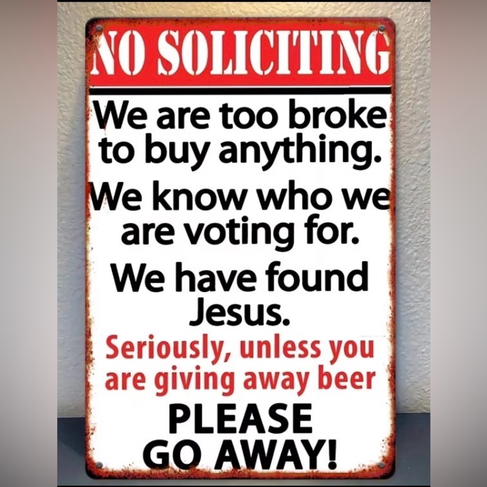 New Metal Sign (8x12”)